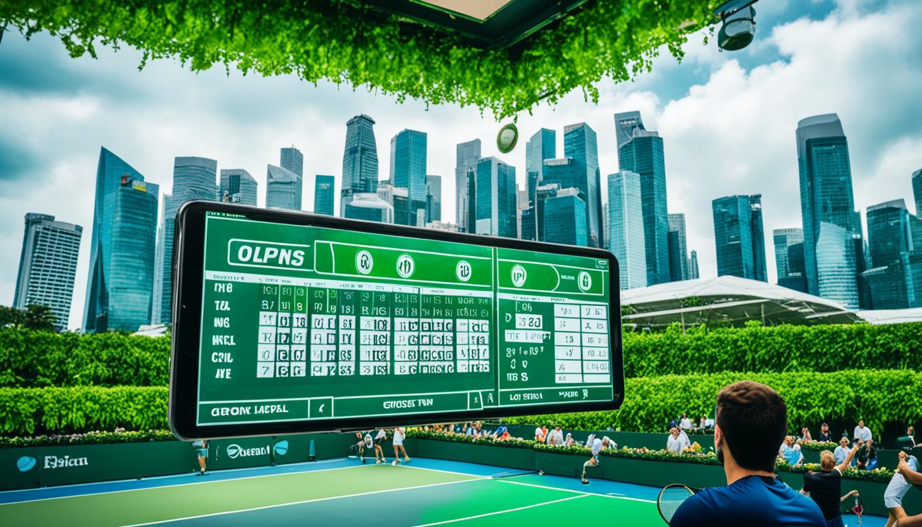 Taruhan Tennis Singapura dengan Fitur Live Chat